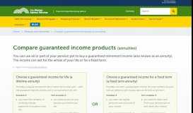 
							         Compare guaranteed income products (annuities) - Money Advice ...								  
							    