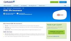 
							         Compare HSBC life insurance with Confused.com								  
							    