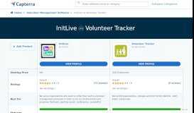 
							         Compare InitLive vs Volunteer Tracker - Capterra								  
							    