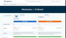 
							         Compare Meetnotes vs OnBoard Board Portal - Capterra								  
							    