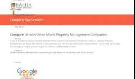 
							         Compare Our Services - Miami Property Management								  
							    