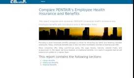 
							         Compare PENTAIR's Employee Health Insurance and Benefits								  
							    