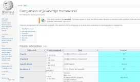 
							         Comparison of JavaScript frameworks - Wikipedia								  
							    