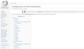 
							         Comparison of web frameworks - Wikipedia								  
							    