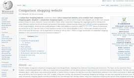 
							         Comparison shopping website - Wikipedia								  
							    