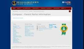 
							         Compass – Parent Portal Information | Williamstown High School								  
							    