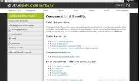 
							         Compensation & Benefits | Employee Gateway								  
							    