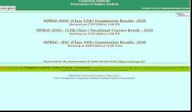 
							         Competent Authority : Examintaion Results of Madhya Pradesh ...								  
							    