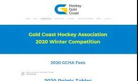 
							         Competition - Gold Coast Hockey Association Queensland Australia								  
							    