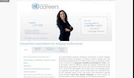 
							         Competitive examinations for language professionals - UN Careers								  
							    