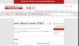 
							         Complete Blood Count (CBC) - Understand the Test & Your Results								  
							    