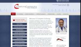 
							         Complete Cardiology, Atlanta Cardiologist Steven Eisenberg								  
							    