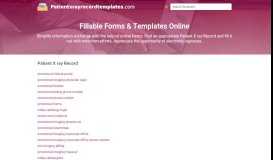 
							         Complete Fillable Patient X ray Record Forms and Document Blanks ...								  
							    