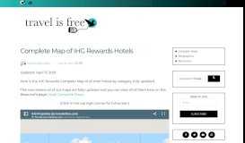 
							         Complete Map of IHG Rewards Hotels - Travel is Free								  
							    