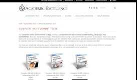 
							         Complete Online Achievement Tests - Academic Excellence								  
							    