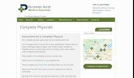 
							         Complete Physical - Perimeter North Medical Associates								  
							    
