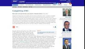 
							         Completing EMU | VOX, CEPR Policy Portal - VoxEU								  
							    
