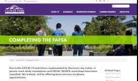 
							         Completing the FAFSA | Clover Park Technical College								  
							    