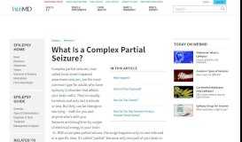 
							         Complex Partial Seizures (Focal Onset Impaired Awareness Seizures)								  
							    