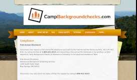 
							         Compliance - Camp Background Checks								  
							    