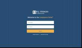 
							         Compliance Portal Client Login								  
							    
