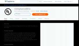 
							         ComplianceWire Reviews and Pricing - 2020 - Capterra								  
							    