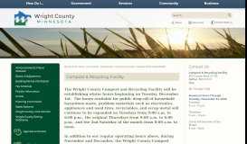 
							         Compost & Recycling Facility | Wright County, MN - Official Website								  
							    