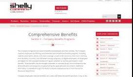 
							         Comprehensive Benefits - The Shelly Company								  
							    