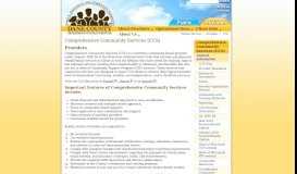 
							         Comprehensive Community Services - Providers - Department of ...								  
							    