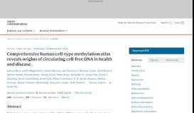 
							         Comprehensive human cell-type methylation atlas reveals origins of ...								  
							    