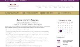 
							         Comprehensive Program | Saratoga Bariatric Center								  
							    
