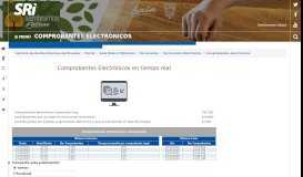 
							         Comprobantes electrónicos - Servicio de Rentas Internas del ... - SRI								  
							    