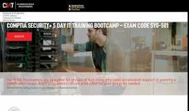 
							         CompTIA Security + 5 Day IT Training Bootcamp - California Institute ...								  
							    