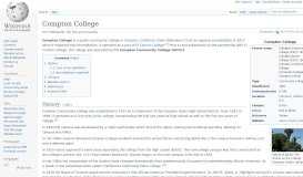 
							         Compton College - Wikipedia								  
							    