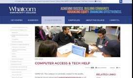 
							         Computer Access & Tech Help | Whatcom Community College								  
							    