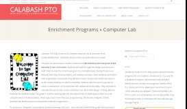 
							         Computer Lab – Calabash PTO								  
							    