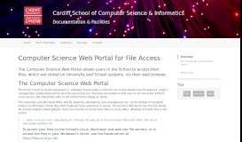 
							         Computer Science Web Portal for File Access								  
							    
