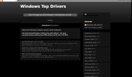 
							         Comtrak Logistics Driver Portal - Windows Top Drivers								  
							    