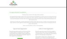 
							         Conagra Brands, Inc. - CyberGrants								  
							    