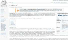 
							         Concentra - Wikipedia								  
							    