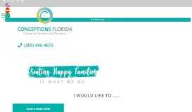 
							         Conceptions Florida | Fertility Treatments, IVF & Intrauterine ...								  
							    