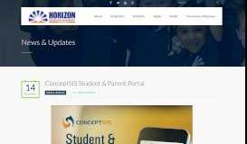 
							         ConceptSIS Student & Parent Portal – Horizon Science Academy ...								  
							    