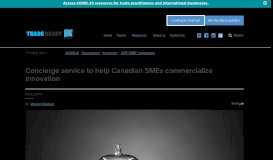 
							         Concierge service to help Canadian SMEs commercialize innovation ...								  
							    