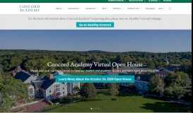 
							         Concord Academy - Independent Boarding and Day School								  
							    