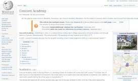 
							         Concord Academy - Wikipedia								  
							    