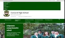 
							         Concord High School: Home								  
							    