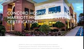 
							         Concord Hospitality Earns Marriott High Speed Internet Certification ...								  
							    