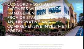 
							         Concord Hospitality Partners with Investor Management ...								  
							    