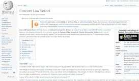 
							         Concord Law School - Wikipedia								  
							    