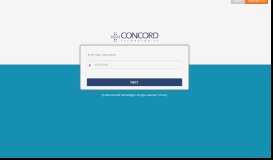 
							         Concord Web Portal								  
							    